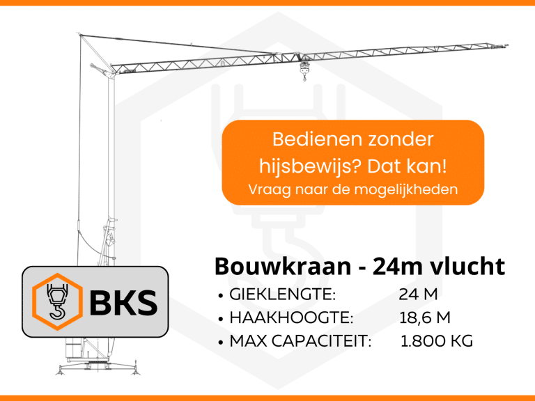 Bouwkraan 24m